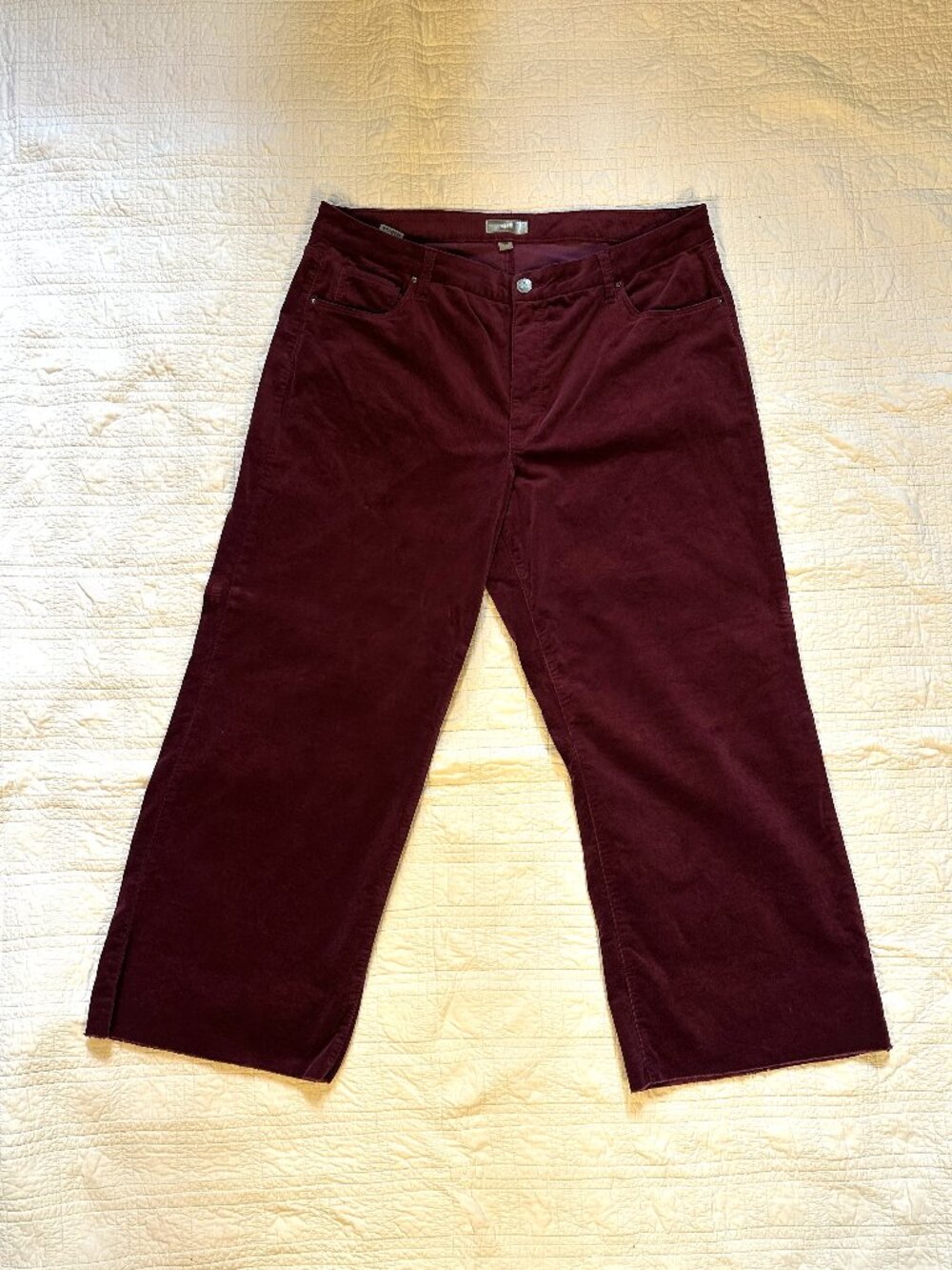 Kut from the Kloth Meg Ab Fab Wide Leg Corduroy Pants NWOT